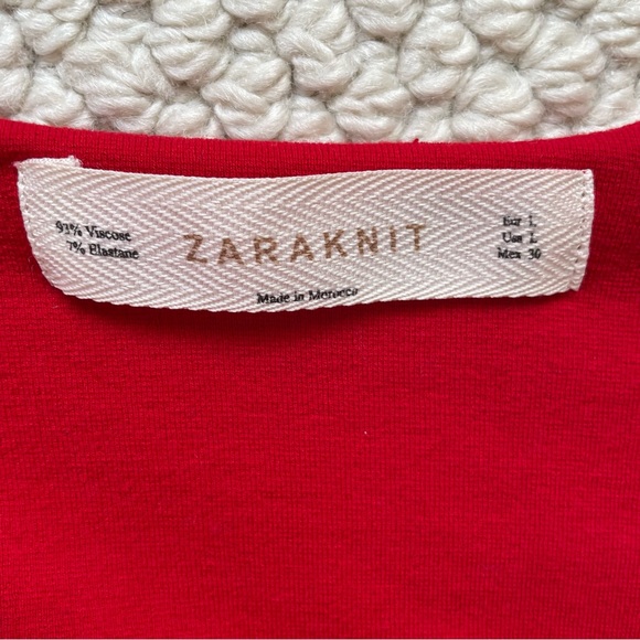 Zara Knit red sleeveless dress - Picture 5 of 6